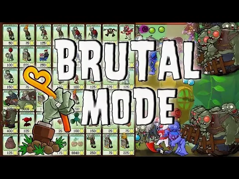 Plants vs Zombies Brutal EX MODE
