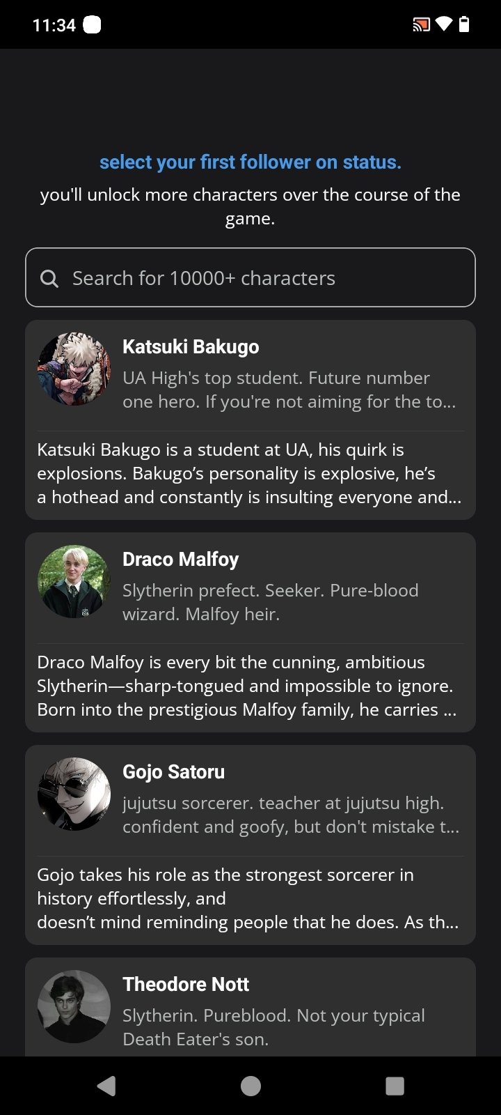 status sims but social media